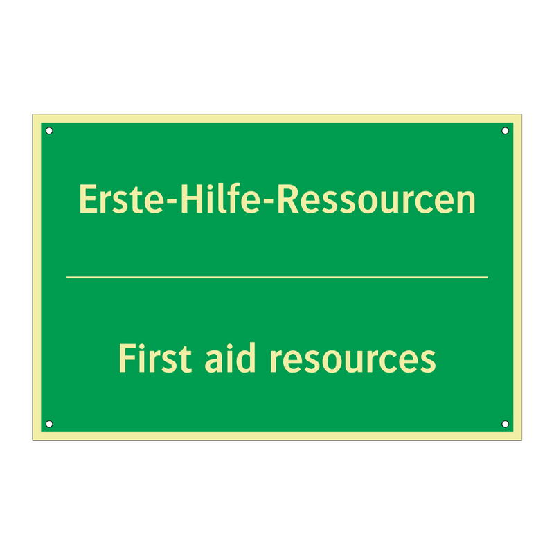Erste-Hilfe-Ressourcen - First aid resources