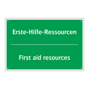 Erste-Hilfe-Ressourcen - First aid resources