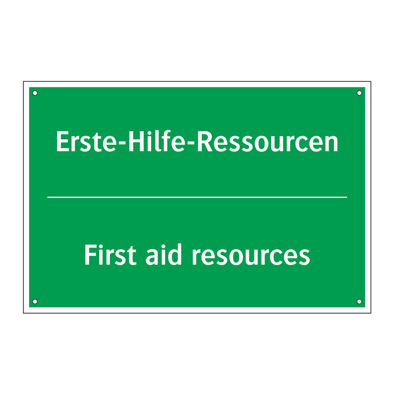 Erste-Hilfe-Ressourcen - First aid resources