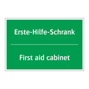 Erste-Hilfe-Schrank - First aid cabinet