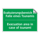 Evakuierungsbereich im Falle eines /.../ - Evacuation area in case of tsunami /.../