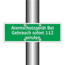 Atemschutzgerät Bei Gebrauch sofort 112 anrufen