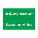 Evakuierungsfenster - Evacuation window