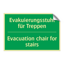 Evakuierungsstuhl für Treppen - Evacuation chair for stairs