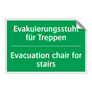 Evakuierungsstuhl für Treppen - Evacuation chair for stairs
