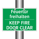Feuertür freihalten - KEEP FIRE DOOR CLEAR