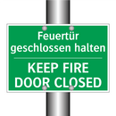 Feuertür geschlossen halten - KEEP FIRE DOOR CLOSED
