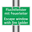 Fluchtfenster mit Feuerleiter - Escape window with fire ladder