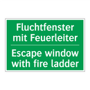 Fluchtfenster mit Feuerleiter - Escape window with fire ladder