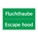 Fluchthaube - Escape hood