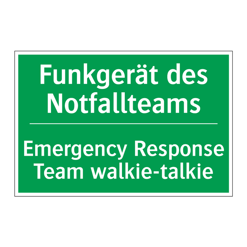 Funkgerät des Notfallteams - Emergency Response Team walkie-talkie /.../