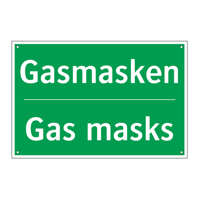 Gasmasken - Gas masks