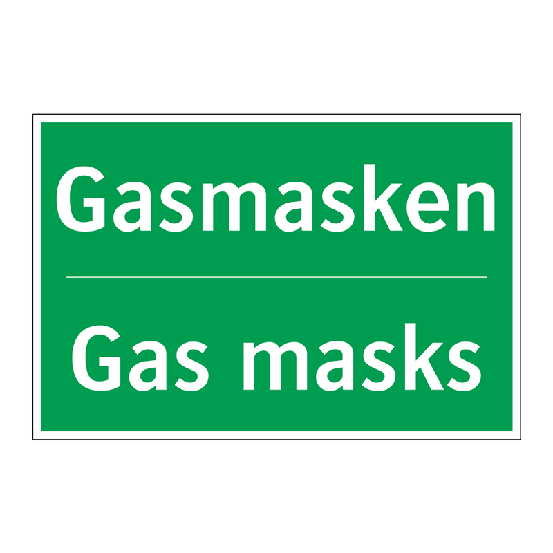 Gasmasken - Gas masks