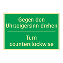 Gegen den Uhrzeigersinn drehen - Turn counterclockwise