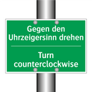 Gegen den Uhrzeigersinn drehen - Turn counterclockwise