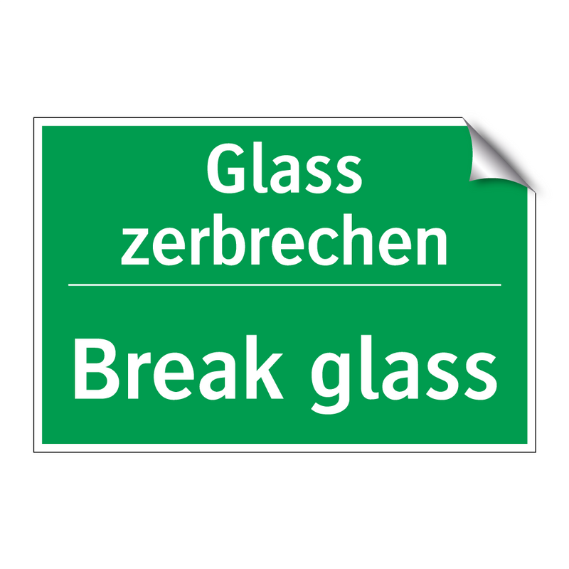 Glass zerbrechen - Break glass