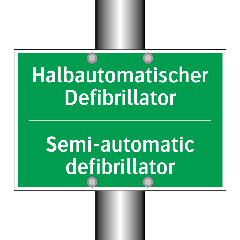 Halbautomatischer Defibrillator /.../ - Semi-automatic defibrillator