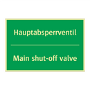 Hauptabsperrventil - Main shut-off valve