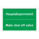 Hauptabsperrventil - Main shut-off valve