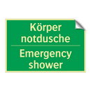 Körper notdusche - Emergency shower
