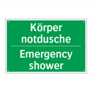 Körper notdusche - Emergency shower