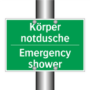 Körper notdusche - Emergency shower