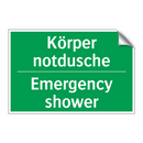 Körper notdusche - Emergency shower
