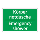 Körper notdusche - Emergency shower