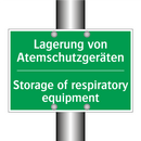 Lagerung von Atemschutzgeräten - Storage of respiratory equipment /.../