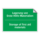 Lagerung von Erste-Hilfe-Materialien /.../ - Storage of first aid materials