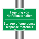 Lagerung von Notfallmaterialien /.../ - Storage of emergency response /.../
