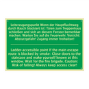 Leiterzugangspunkt Wenn der Hauptfluchtweg /.../ - Ladder-accessible point If the /.../