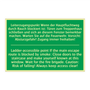 Leiterzugangspunkt Wenn der Hauptfluchtweg /.../ - Ladder-accessible point If the /.../