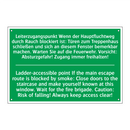 Leiterzugangspunkt Wenn der Hauptfluchtweg /.../ - Ladder-accessible point If the /.../
