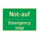 Not-auf - Emergency stop