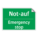 Not-auf - Emergency stop