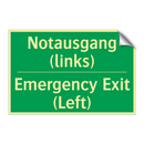 Notausgang (links) - Emergency Exit (Left)
