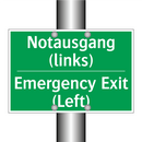 Notausgang (links) - Emergency Exit (Left)