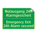 Notausgang 24h Alarmgesichert - Emergency Exit 24h Alarm secured /.../