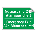 Notausgang 24h Alarmgesichert - Emergency Exit 24h Alarm secured /.../