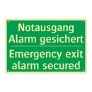 Notausgang Alarm gesichert - Emergency exit alarm secured