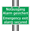 Notausgang Alarm gesichert - Emergency exit alarm secured