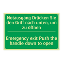 Notausgang Drücken Sie den Griff /.../ - Emergency exit Push the handle /.../