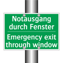Notausgang durch Fenster - Emergency exit through window