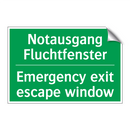 Notausgang Fluchtfenster - Emergency exit escape window