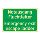 Notausgang Fluchtleiter - Emergency exit escape ladder