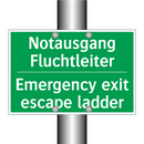 Notausgang Fluchtleiter - Emergency exit escape ladder