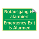 Notausgang ist alarmiert - Emergency Exit is Alarmed