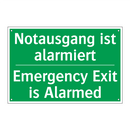 Notausgang ist alarmiert - Emergency Exit is Alarmed