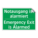 Notausgang ist alarmiert - Emergency Exit is Alarmed